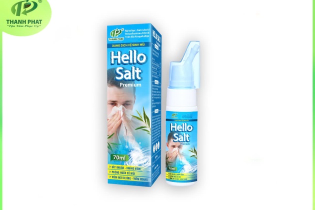 DUNG DỊCH VỆ SINH MŨI - HELLO SALT ( Người Lớn - 70ml/ chai )